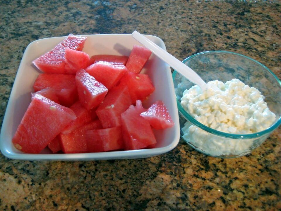 watermeloendieetmenu voor 3 dagen