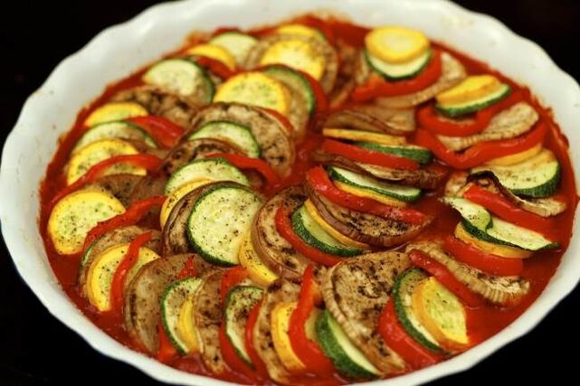 ratatouille bereiden voor het Dukan-dieet