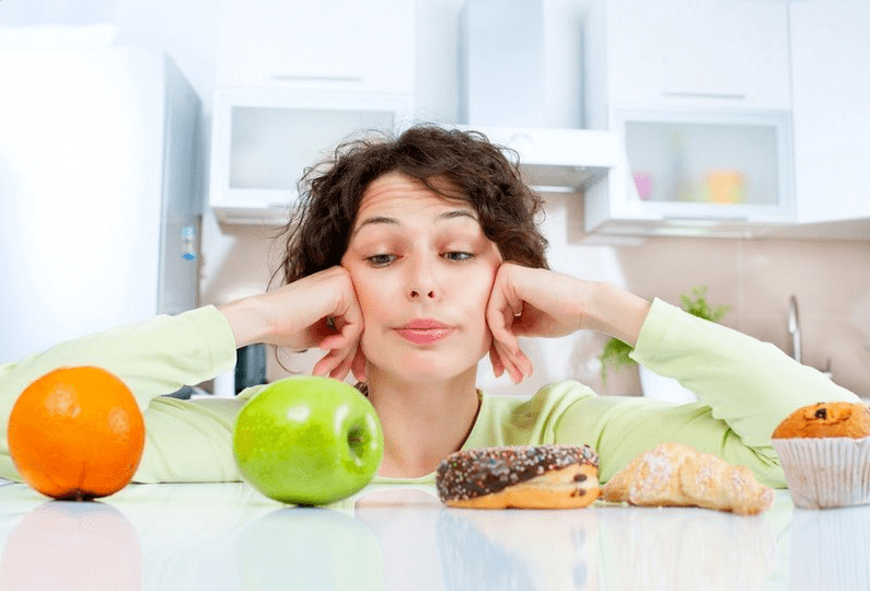 gezond en ongezond eten tijdens het afvallen